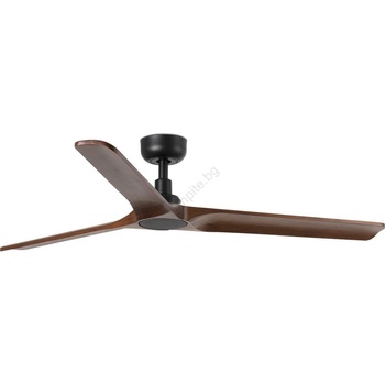 Faro Barcelona Faro 33809wt - таванен вентилатор heywood l дърво/черен пр. 132 см wt + do (fa33809wt)