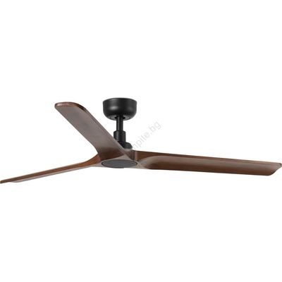 Faro Barcelona Faro 33809wt - таванен вентилатор heywood l дърво/черен пр. 132 см wt + do (fa33809wt)