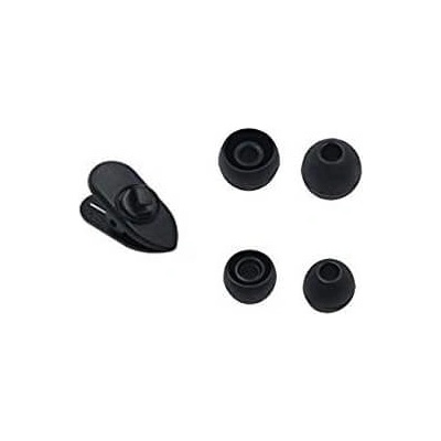 Samsung Силиконови тапи за слушалки (размер S и L) и щипка за кабел - Samsung Silicone Earbuds Tips and Clip (черен)