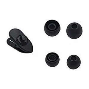 Samsung Силиконови тапи за слушалки (размер S и L) и щипка за кабел - Samsung Silicone Earbuds Tips and Clip (черен)
