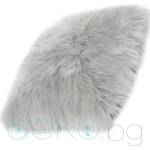  Декоративна възглавница Ovium с дълъг косъм сива 40х40 см (222702761-040х040)