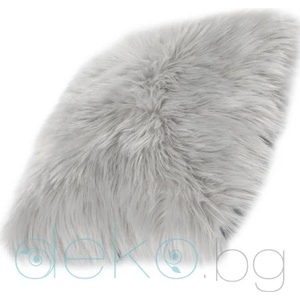  Декоративна възглавница Ovium с дълъг косъм сива 40х40 см (222702761-040х040)