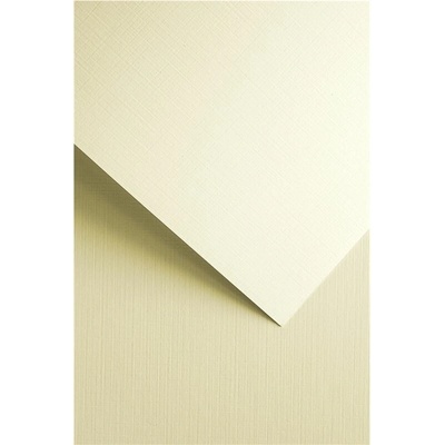 Galeria Papieru Papír ozdobný, Plátno ivory (béžová), A4, 240 g, 20 ks