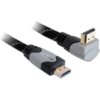 Delock Високоскоростен HDMI кабел тип Ethernet HDMI A щепсел HDMI A щепсел десен ъгъл 4K 2 м