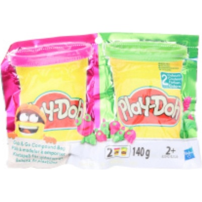 Play-doh Modelína v sáčku 2 ks růžová + zelená