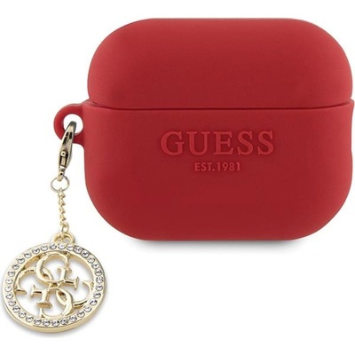 Guess Kryt AirPods Pro 2 3D gumový 4G Diamond Charm GUAP23DSLGHDF