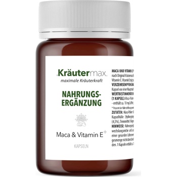 Kräuter Max Мака и витамин Е+ - 60 капсули