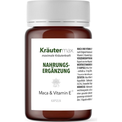 Kräuter Max Мака и витамин Е+ - 60 капсули
