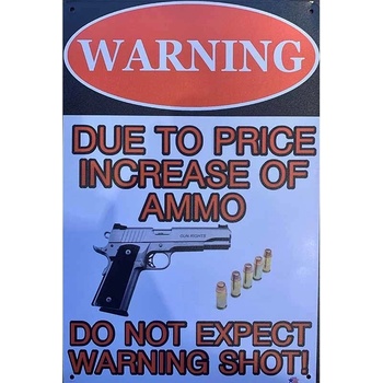 Ceduľa Warning Pistols