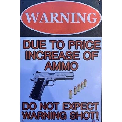 Ceduľa Warning Pistols