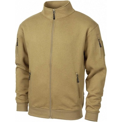 MFH TACTICAL mikina na zips COYOTE