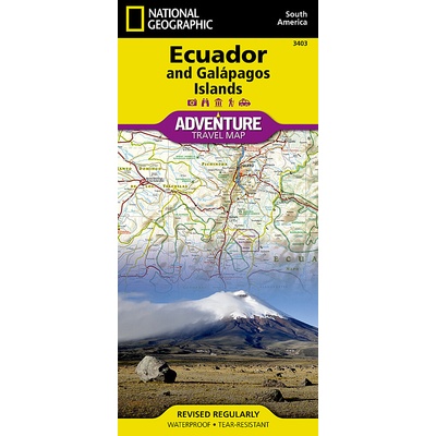 Ekvádor a Galapágy Adventure Map GPS komp. NGS