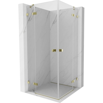 Mexen Lunar Duo душ кабина 115 x 115 см, прозрачно, златно - 834-115L-115P-50-00 (834-115L-115P-50-00)