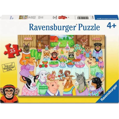Ravensburger Пъзел Ravensburger от 35 части - Парти в обора (12004300)