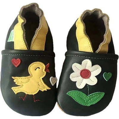 Hopi Hop kožené capáčky Barefoot Zamilovaný vtáčik