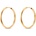 SAVICKI Обеци халки savicki: злато 585, 3 см