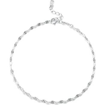 Silenti Jewelry Сребърна гривна за крак "Порядъчност