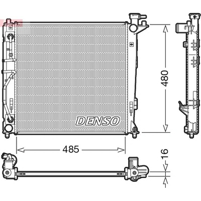 Chladič, chlazení motoru DENSO DRM41007