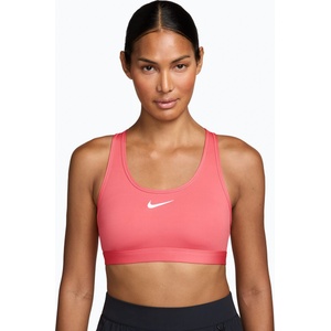 Nike Спортен сутиен Nike Swoosh Medium Support Training Bra sea coral/white