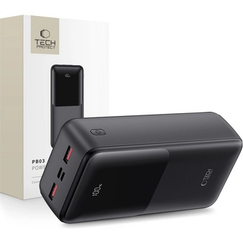 Tech-Protect Преносима батерия Power Bank 30000Mah 22.5w от Tech-Protect PB03 - Black (5906302380527)
