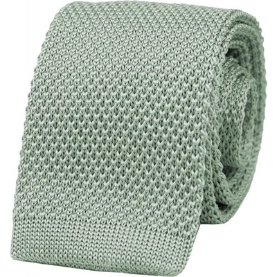 Pletená kravata Sage Green zelená