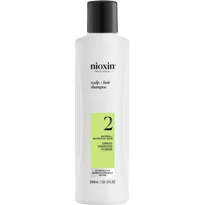 Nioxin System 2 Scalp + Hair Shampoo šampón proti rednutiu vlasov 300 ml