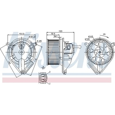 Vnitřní ventilátor NISSENS 87095
