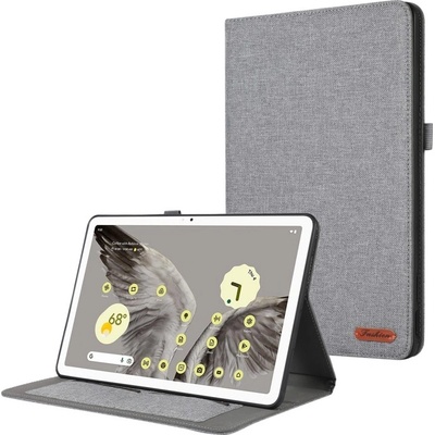Vsetkonamobil 63429 FABRIC Zaklápací obal pre Google Pixel Tablet šedý