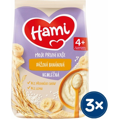 Hami Moje první kaše nemléčná rýžová banánová 170 g