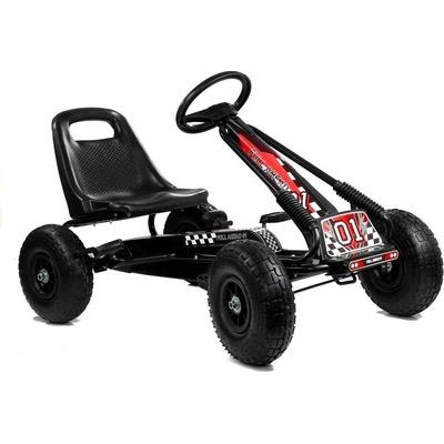 Gokart s nafukovacími koly A 15 černá