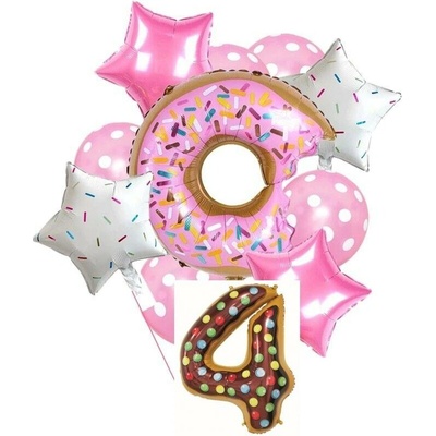 Balónkový set Donut 4.narozeniny