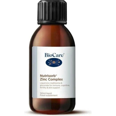 Biocare Nutrisorb Tekutý Zinek Glukonát zinečnatý + Zinek l-metionin 150 ml