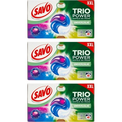 Savo Trio Power Univerzálna kapsula na pranie 3 x 40 PD