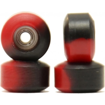 Profi ložisková kolečka na fingerboard od R-wheels Červená-černá