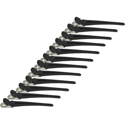 Klipsy do vlasov Original Best Buy - 10 cm, čierne, 12 ks