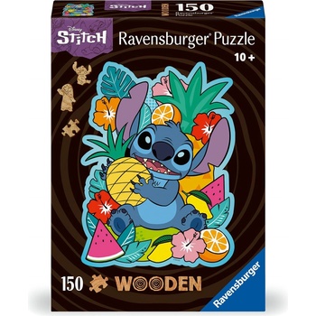 Ravensburger Дървен пъзел Ravensburger от 150 части - Disney: Стич (12000758)