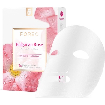 FOREO Farm To Face Sheet Mask - Bulgarian Rose ×3 Маска за лице дамски 60gr