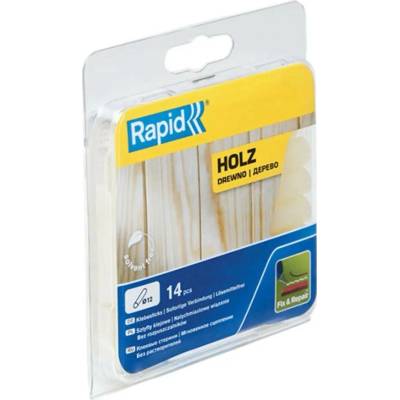 Lepidlo tavné na dřevo, Ø 12 mm, 125 g, nažloutlá, blistr, RAPID
