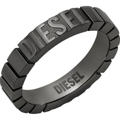 Diesel čierny prsteň z ocele DX1612060