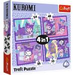 Trefl Пъзел 4в1 Ден с Куроми / Hello Kitty (34676)