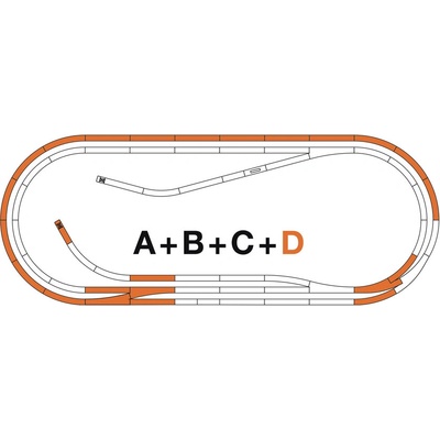 Roco Комплект релси D - Roco-Line (42022)