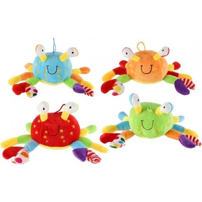 Teddies Krab hrkálka plyš 10x15cm