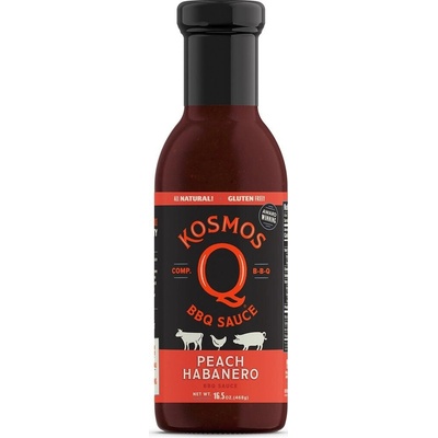 Kosmo´s Q BBQ barbecue omáčka Peach Habanero sauce 468 g