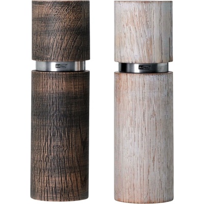 AdHoc Textura Antique Мелнички за сол и пипер 15 см, бял и кафяв, 2 бр (AH-MP251)
