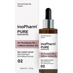InoPharm Pure Elements Околоочен серум 4% Provitamin B5 + Caffeine Solution 3%, 30 ml - ozone