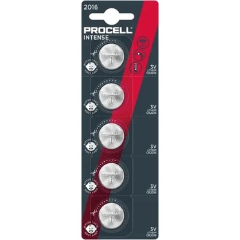 Image 1 of Duracell Бутонна батерия duracell procell cr2016, 3v, 5 бр. в блистер, Литиева, /цена за 1 батерия/ (procell-cr2016-5pk)