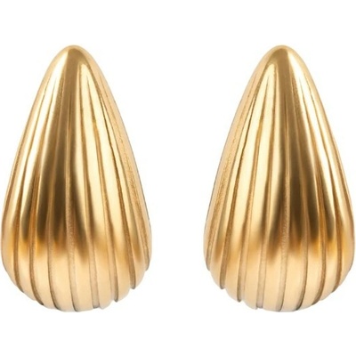 Marc Malone Pozlacené náušnice Amara Gold Earrings MCE250264G