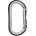 Kong Карабинер с щифт Kong Oval Alu Snapgate carabiner - Silver - размер Straight Gate (322-0108-0111)
