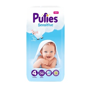pufies Бебешки памперси Pufies №4 от 9 до 14кг -54бр (р-8320-4)