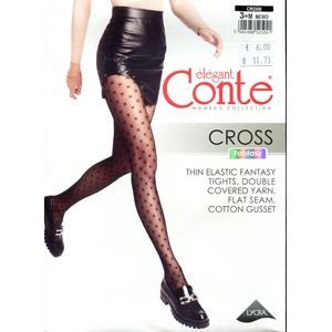 Conte Чорапогащник фигурален Conte Cross 20 den